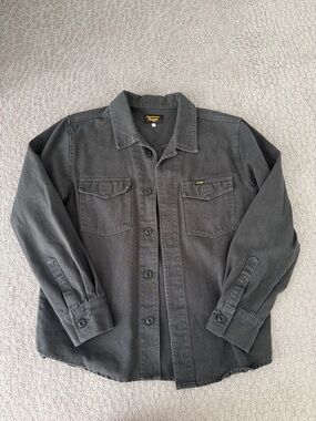 Seager Men’s washed black Button-Front Work Jacket